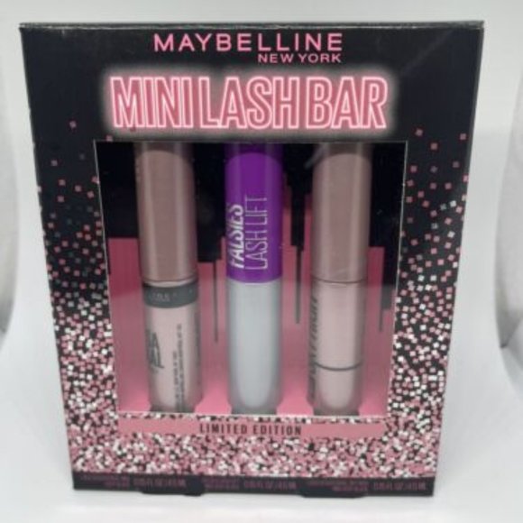 BNIB Maybelline New York Mini Lash Bar Limited Edition Kit Very Black 3 pc. - Picture 1 of 4